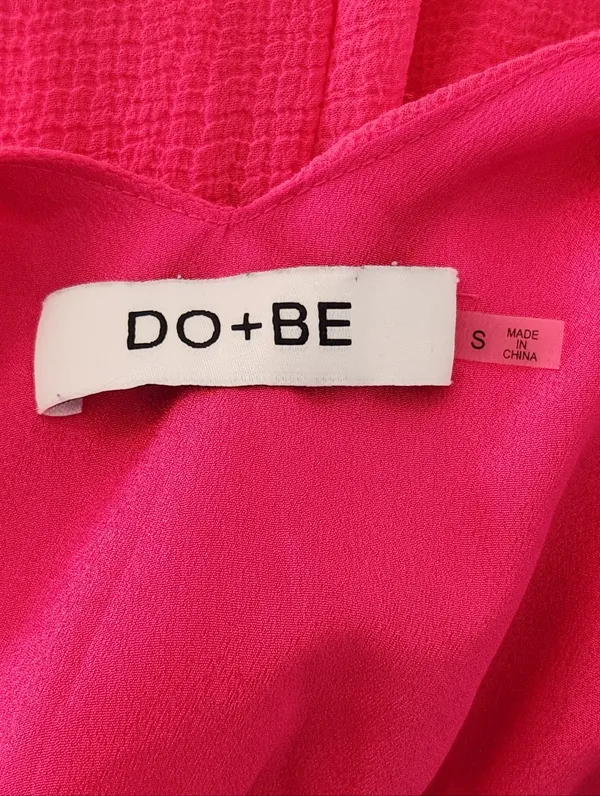DO+BE Hot Pink Ruffle Mini Dress Size Small Wedding Guest Dress - Image 10