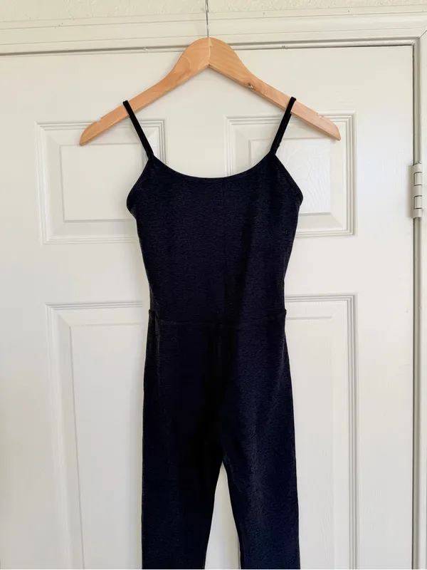 Beyond Yoga Spacedye Jumpsuit Darkest Night Pilates Workout Outfit Size XS - Image 4