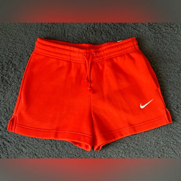 Nike Sportswear Phoenix Fleece Women's Mid-Rise 4" Shorts Picante Red/Sail small - Image 7
