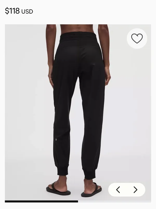 Lululemon black Dance Studio Mid-Rise Jogger active fall workout $118 casual - Image 2