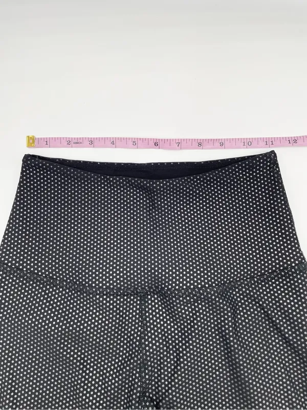 Beyond Yoga Spot On High Waisted Midi Leggings Size Medium Black Metallic Foil - Image 10