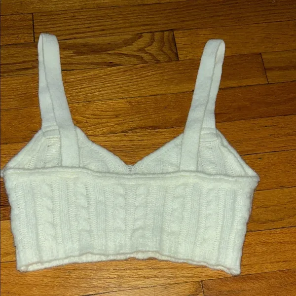 Free People Cable Knit Crop Top - Image 4