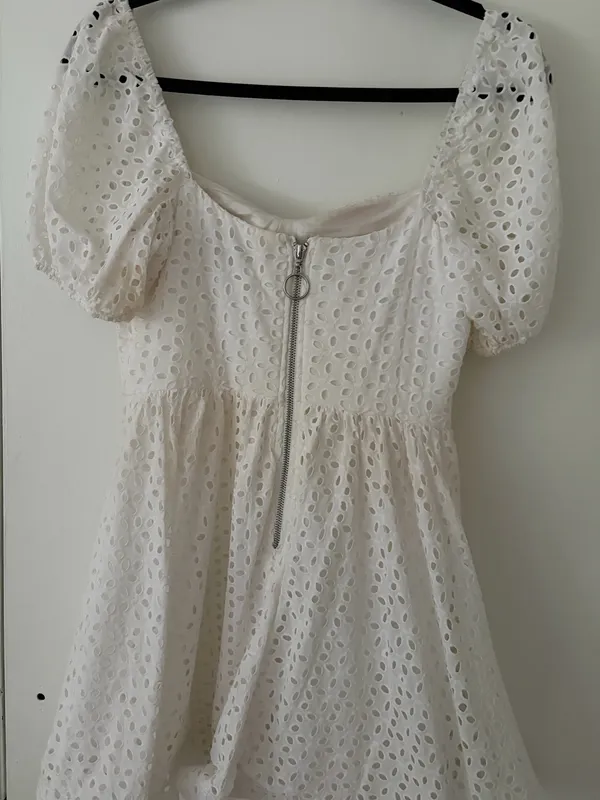 City Vibe Mini Eyelet Dress - Image 3