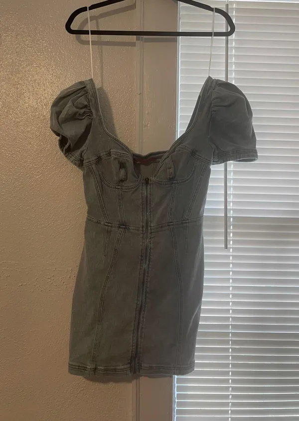 Signature 8 Revive Denim Mini Dress - Image 2