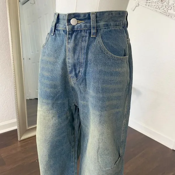 NWOT Chements vintage washed baggy denim jeans Size M - Image 2