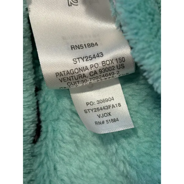 Patagonia Womens‎ Aqua Turquoise Snap T Synchilla Fleece Pullover Jacket 25443 S - Image 7