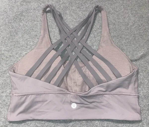 Lululemon Free To Be Moved Bra Size 10 A/B Cup Powdered Mauve Dark - Image 2