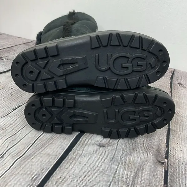 UGG Sundance II Revival Black Tall Boots size 7W - Image 7