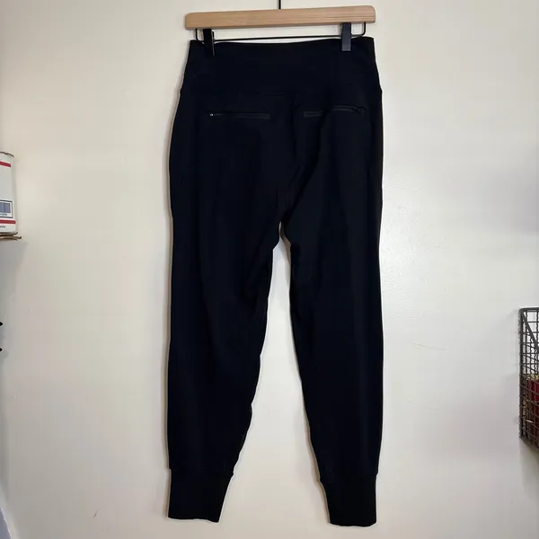 Athleta Womens Black High Rise Ribbed Waistband Jogger Pants‎ Size Small S - Image 4