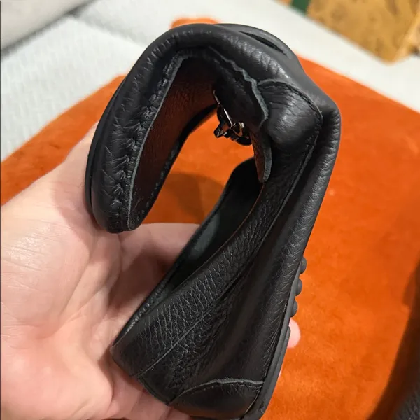 Black Leather Loafers Size 8.5 - Image 8