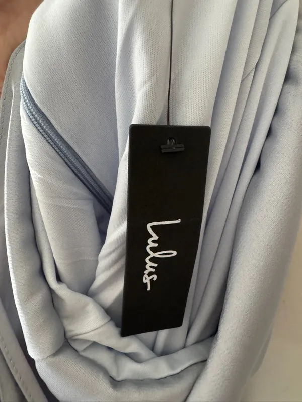 NEW!! Lulus A Dream Come True Light Blue Satin‎ Mini Dress - Image 12
