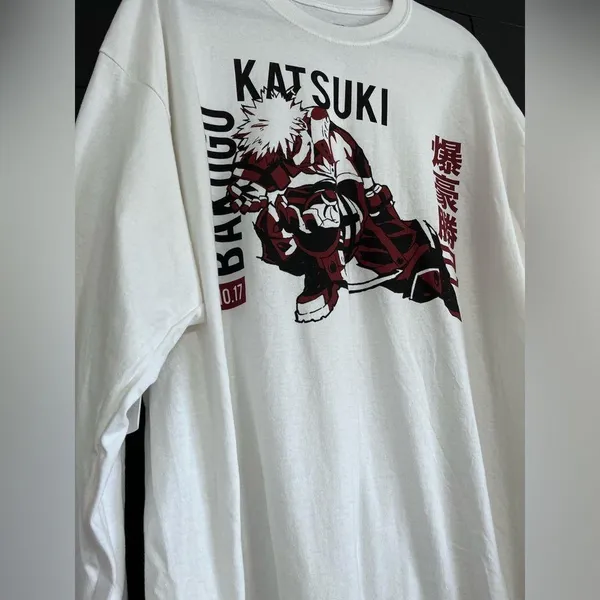 MY HERO ACADEMIA KATSUKI NWT Long Sleeve T-Shirt. Anime Unisex Adult Sz 2XL - Image 2