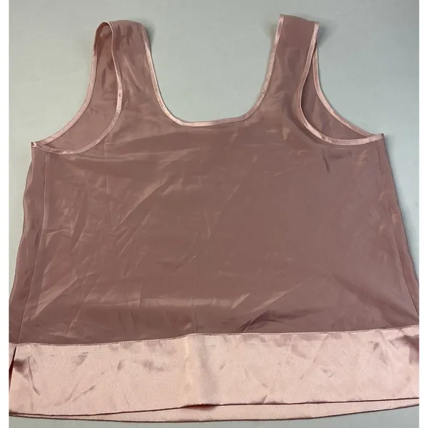 Vintage Silky Victoria's Secret Pale Pink‎ Satiny Tank Med - Image 2