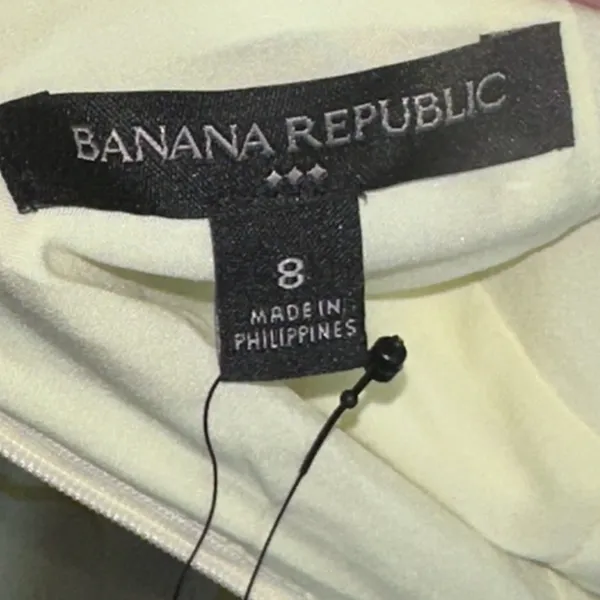 Banana Republic Dress Women 8 Yellow Halter‎ Midi Satin Sleeveless Summer NWT - Image 11
