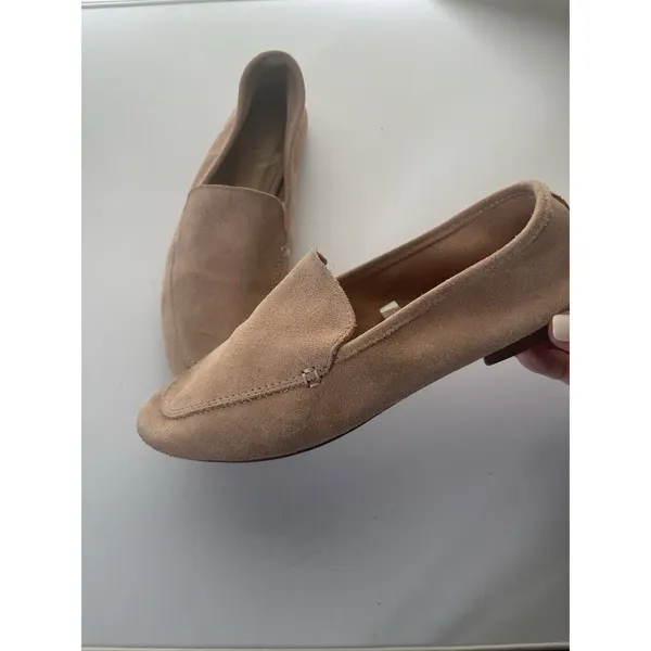 A New Day Blush Blush Pink Suede Leather Loafers Size 7.5 - Image 3