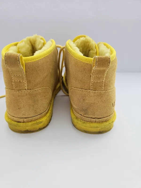 UGG Neumel Canary Yellow Suede Chukka Boots - Women's Size 8 - Image 4