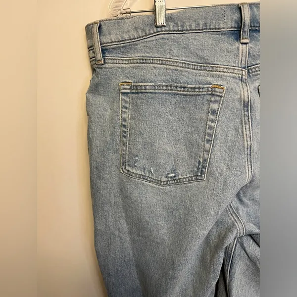 Abercrombie & Fitch Curve Love Crossover Dad High Rise Straight Leg Jeans Sz 16 - Image 6