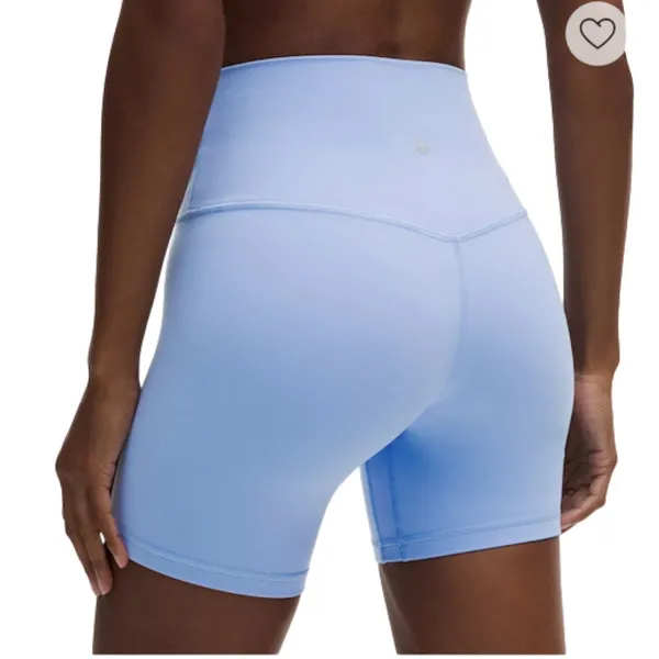 LULULEMON Align High-Rise Short 6" Women Sz 4 Blue Athletic Yoga Outdoor Comfort - Image 5