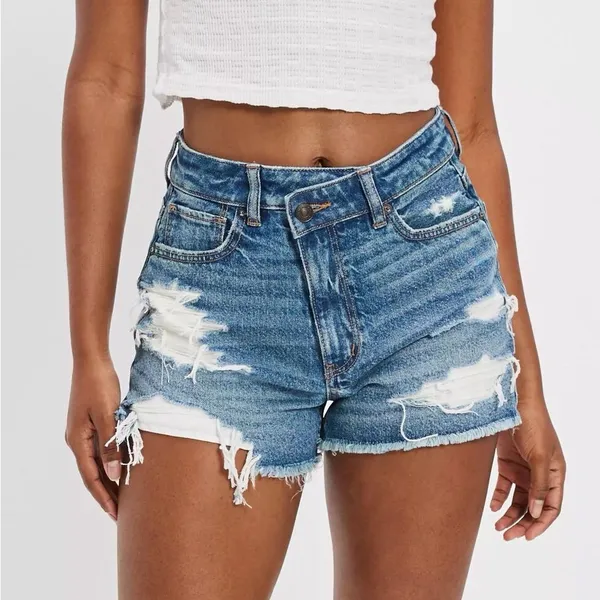 American Eagle Distressed Mom Shorts - Image 2