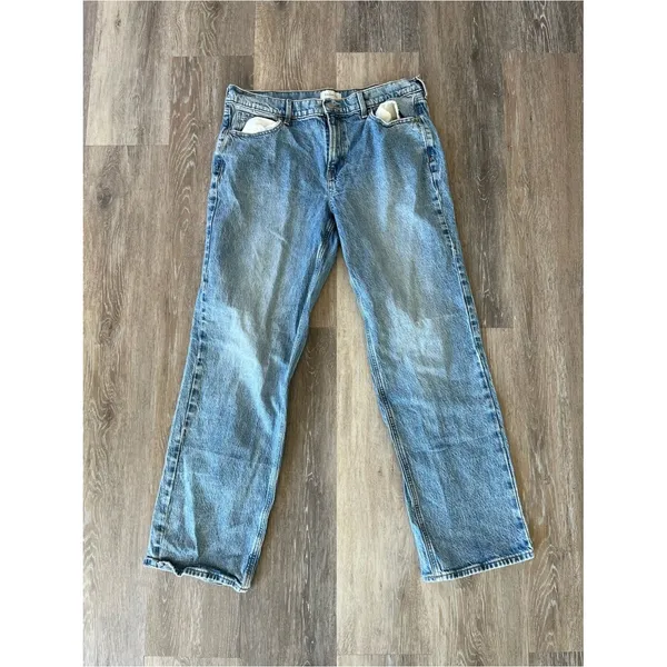 PacSun Jordyn Low Rise Straight Jeans Size 30 Light Wash Y2K Stretch Denim Blue - Image 3