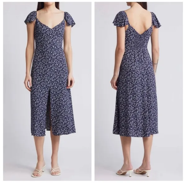 New! Baxley Midi Dress Dark Blue - Image 2