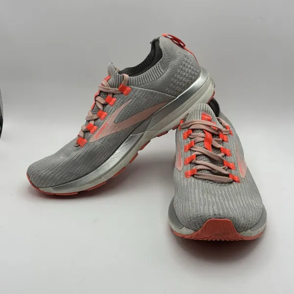 Brooks‎ Shoes Womens 8.5 Ricochet 2 Running Low Sneakers 1203031B098 Grey Fabric - Image 5