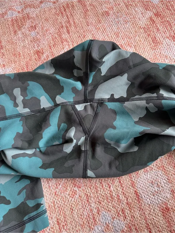 Lululemon Wunder Train High-Rise Tight 25" Camo Tidewater Teal W5CZKS size 8 - Image 8