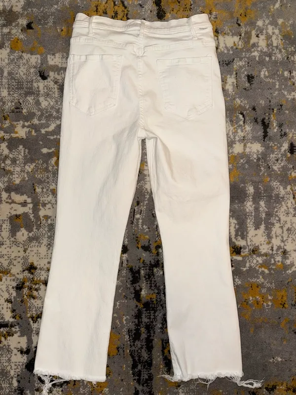MOTHER The Hustler Ankle Fray Jeans Size 32 - Image 3