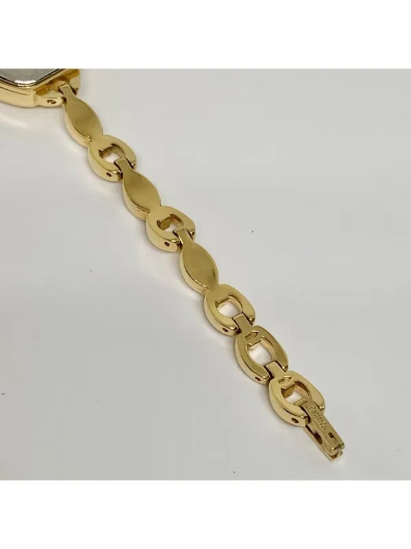 Avon gold tone women’s dress watch crystals 19mm quartz links up to 6.5” running - Image 8