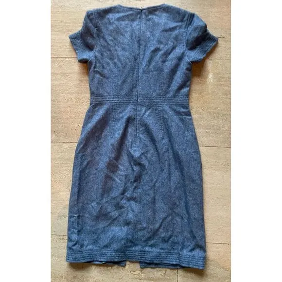 Banana Republic‎ Petite blue Denim Short-Sleeve Dress Casual Office Wear size 0 - Image 5