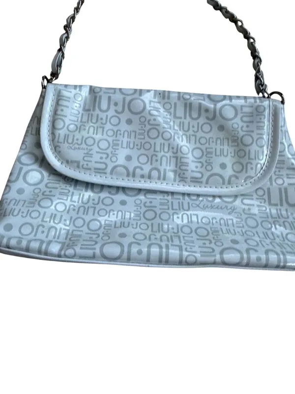 LIU JO White Silver Chain Mini Shoulder Bag - Image 6