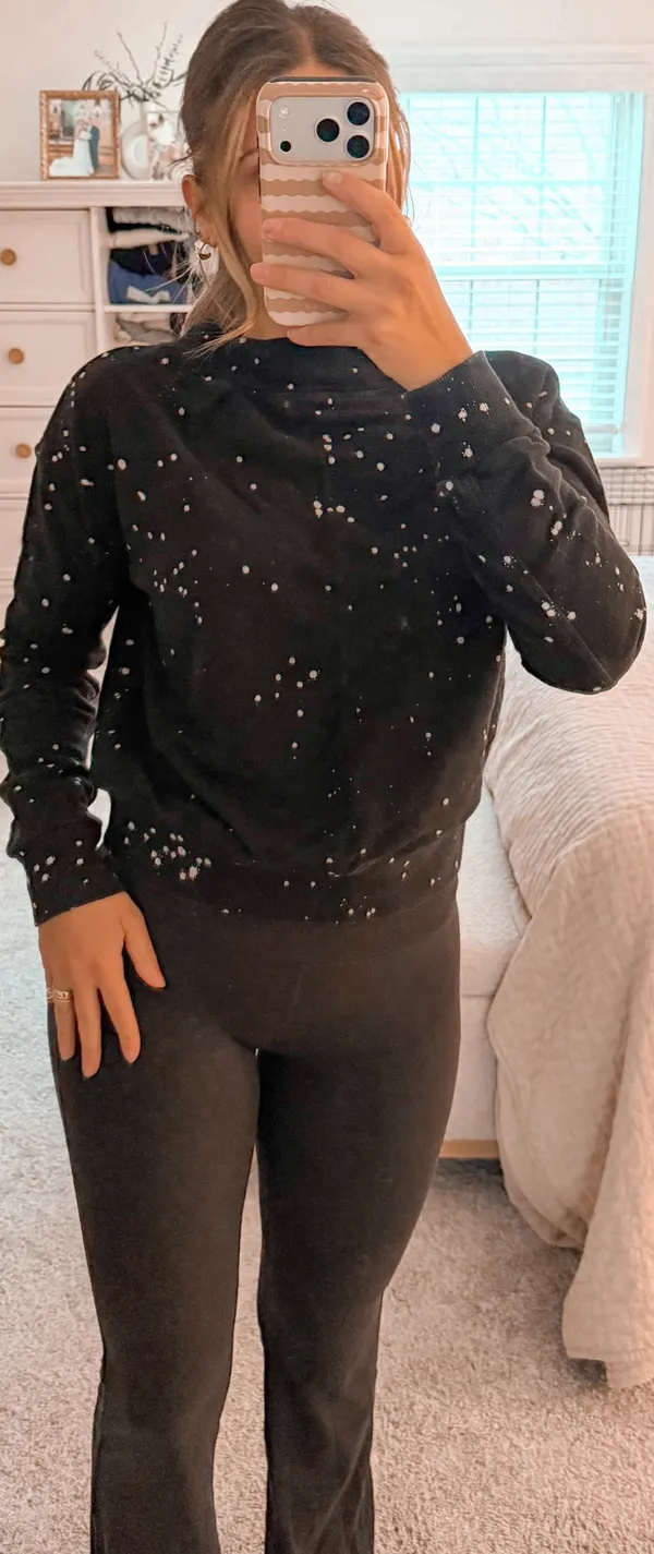 Pilcro Anthropologie black crew neck  - Image 2
