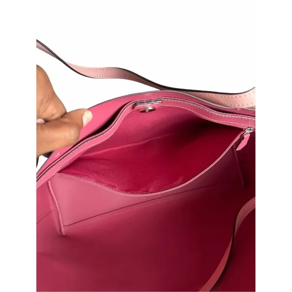 Coach’s Avenue Tote Pink Leather Shoulder Bag Large Work Everyday Carry F31535 - Image 9