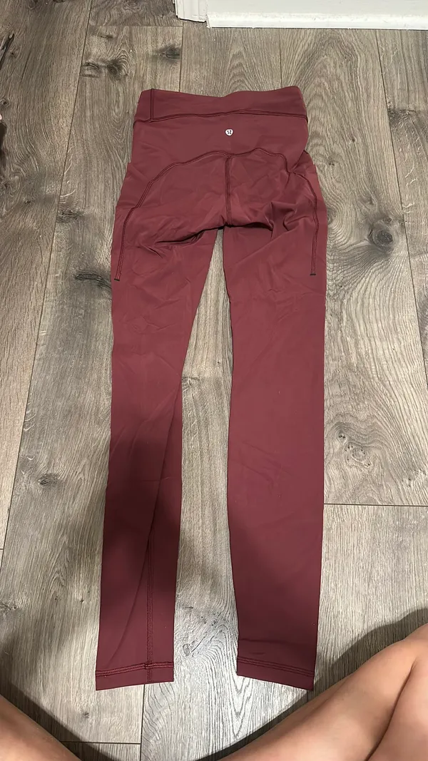 Maroon Lululemon Leggings Align 25" - Image 2