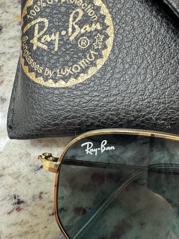 Ray-Ban Blue Hexagon Sunglasses - Image 3