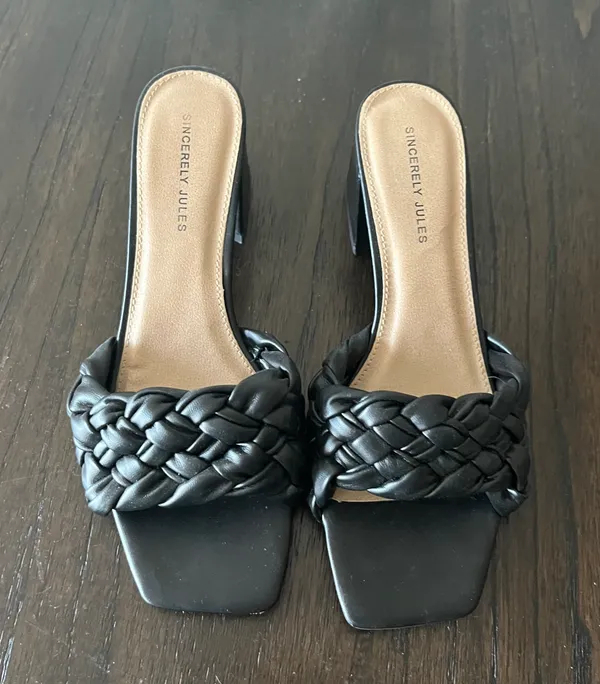 Sincerely Jules Black Sandal - Image 2