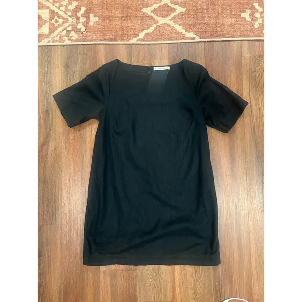 Abercrombie & Fitch 100% Linen Black Shift Dress Size Small - Image 6