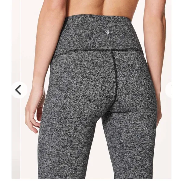 Lululemon Wunder Under Hi-Rise Tight *28" Heathered Black #4 - Image 3