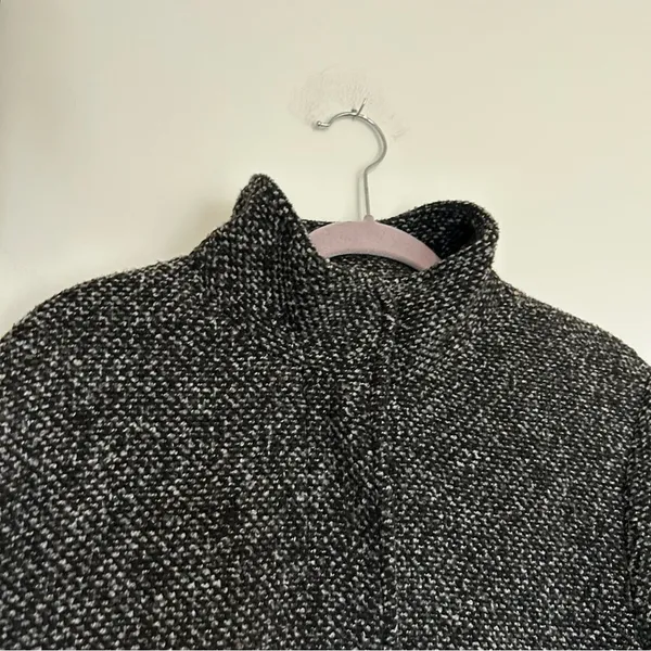 Old Navy Black Marble Funnel Neck‎ Full Zip Woman’s Coat Size XL - Image 3