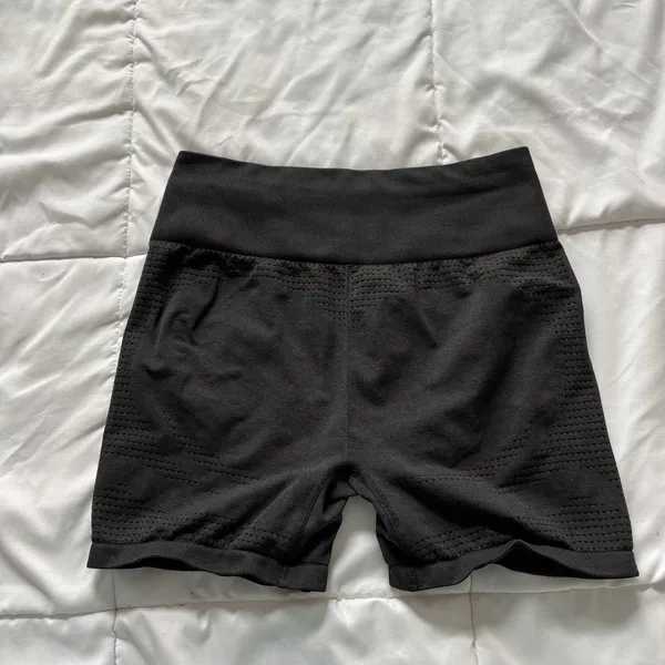 Gymshark Vital Seamless 2.0 Shorts Black High Waisted Athletic Workout - Image 5