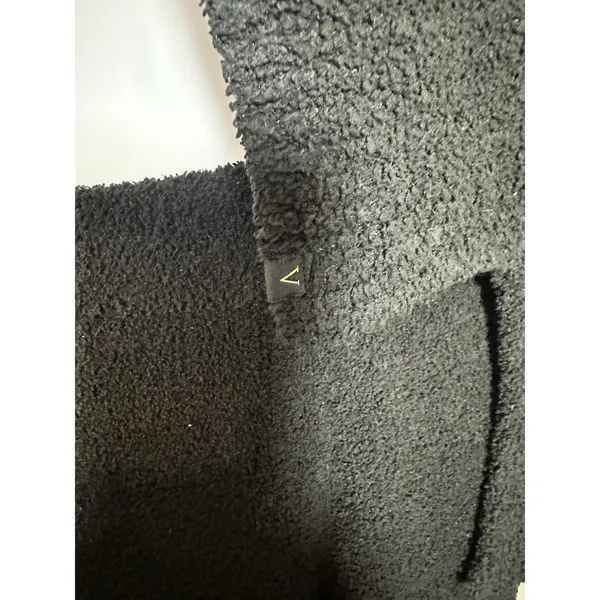 Victoria's Secret Heavenly Popcorn Teddy Knit Lounge‎ Set Black XL - 2pc EUC - Image 4