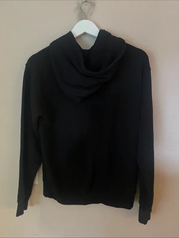 TNA Aritzia Women’s Logo Hoodie Sweatshirt Black White Size XS - Image 7