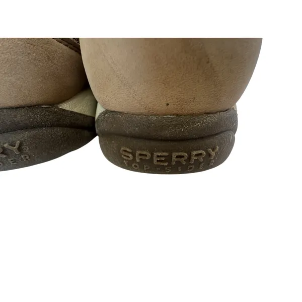 ⁠Sperry Top-Sider Intrepid Tan Leather Boat Shoes Womens Size 9.5 Casual Driving - Image 6