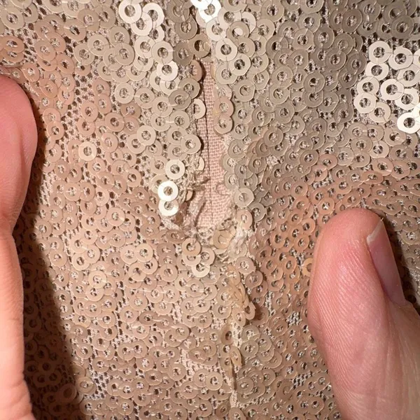 Lulus Rose Gold Sequins Mermaid Skirt XS - Image 10