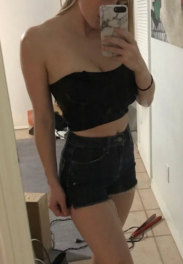 “Margot” high rise denim Shorts - Image 2