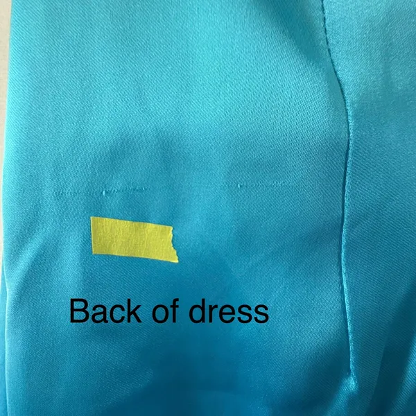 Lulus Turquoise Blue Satin Strapless Ruched Maxi Dress HD2848 Prom Gown - Image 15