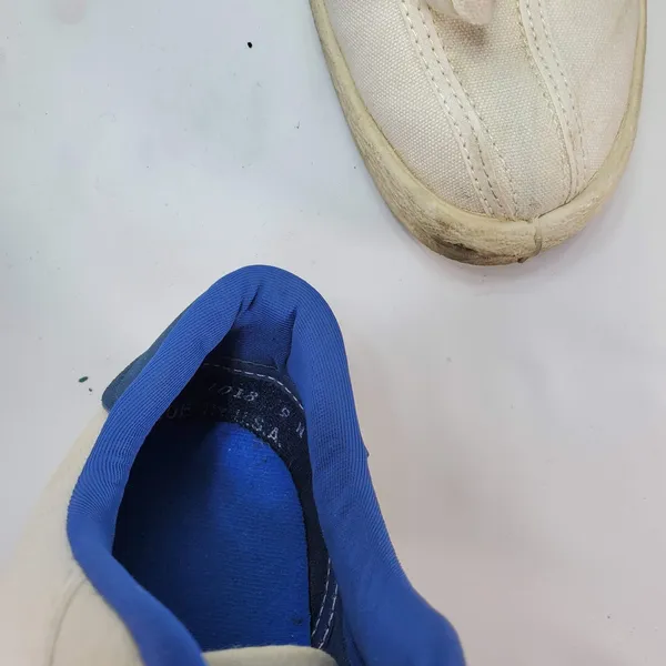 Vintage 70s Womens US 9 Fred Perry White Canvas‎ Low Trainer Shoes Sneakers Box - Image 9