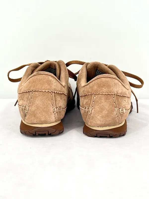 Skechers Relaxed Fit Suede Leather Oxford Sneakers Tan DSCH 44703 Women Size 6 - Image 8
