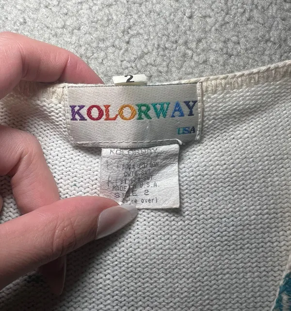 Vintage Kolorway USA Astrology Long Sleeve Sweater - Image 4