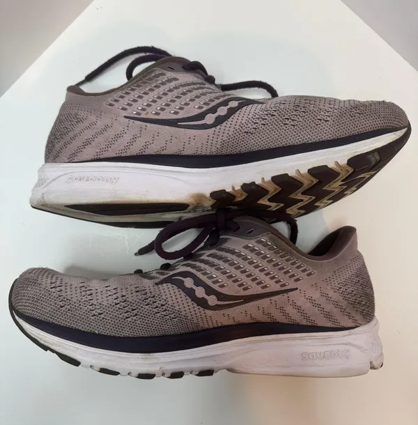 Saucony Ride 13 Purple Running Shoes Size 8.5 - Image 5